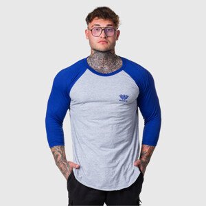 Pánské 3/4 tričko Iron Aesthetics Outline, grey/blue