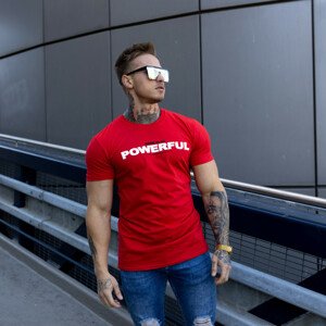 Ultrasoft tričko Iron Aesthetics Powerful, červené