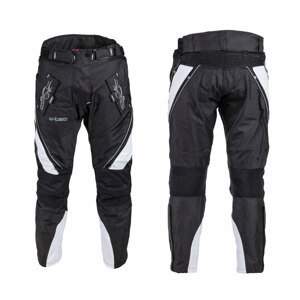 Dámské moto kalhoty W-TEC Kaajla  černo-bílá  L