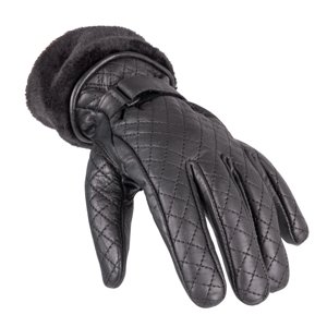 Dámské kožené rukavice W-TEC Stolfa  černá  XL