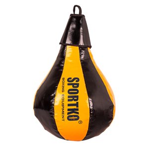 Boxovací pytel SportKO GP1 24x40cm / 5kg  černo-oranžová