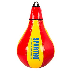 Boxovací pytel SportKO GP1 24x40cm / 5kg  červeno-žlutá
