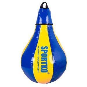 Boxovací pytel SportKO GP1 24x40cm / 5kg  modro-žlutá