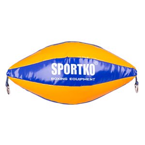 Boxovací pytel SportKO GP2 22x40cm / 4,5kg  oranžovo-modrá