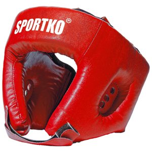 Boxerský chránič hlavy SportKO OD1  červená  L