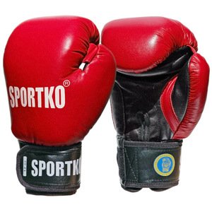 Boxerské rukavice SportKO PK1  červená  12oz