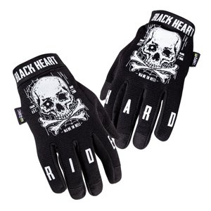 Moto rukavice W-TEC Black Heart Web Skull  3XL  černá
