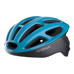 Cyklo přilba SENA R1 s integrovaným headsetem  modrá  L (59-62)