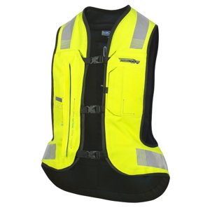 Airbagová vesta Helite e-Turtle HiVis, elektronická  S  žlutá