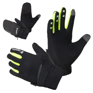 Běžecké rukavice inSPORTline Tibidabo  černá-fluo  L