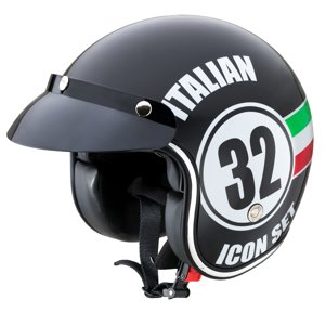 Moto přilba W-TEC Café Racer  Italian 32  S (55-56)