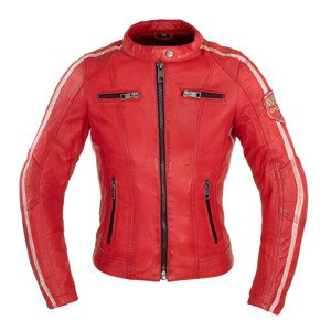 Dámská kožená bunda W-TEC Umana  červená  XS