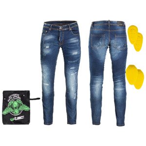 Pánské moto jeansy W-TEC Feeldy  modrá  3XL