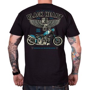 Triko BLACK HEART Blue Chopper  XL  černá