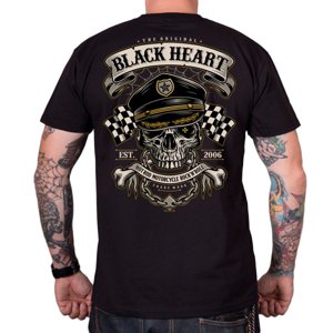 Triko BLACK HEART Old School Racer  černá  M