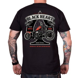 Triko BLACK HEART Orange Chopper  XXL  černá