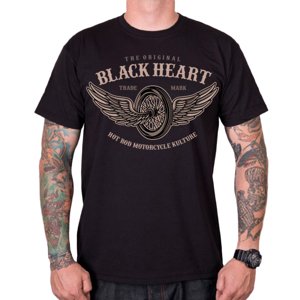 Triko BLACK HEART Wings  černá  3XL