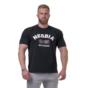 Pánské tričko Nebbia Golden Era 192  Black  M
