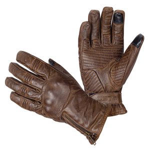 Moto rukavice W-TEC Inverner  tmavě hnědá  M
