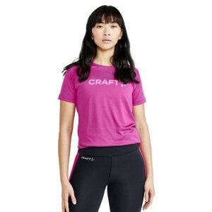 Dámské triko CRAFT W CORE Unify Logo  růžová  XS