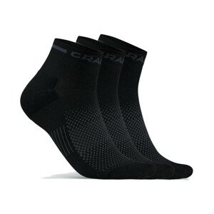 Ponožky CRAFT CORE Dry Mid 3 páry  černá  37-39