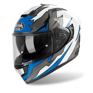 Moto přilba Airoh ST 501 Bionic bílá/modrá  XS (53-54)