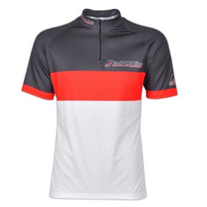 Cyklistický dres inSPORTline Pro Team  černo-červeno-bílá  S