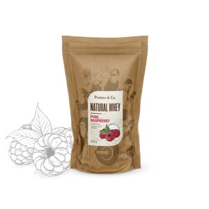 Protein&Co. Natural Whey 1 kg Váha: 500 g, Vyber si z těchto lahodných příchutí: Pure raspberry