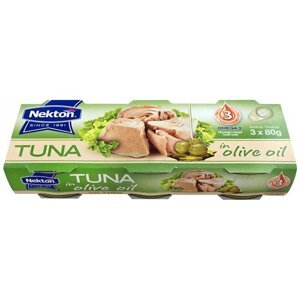Nekton Tuňák v olivovém oleji 3x80 g