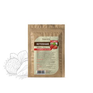 Protein & Co. Ketoshake  – 1 porce 30 g Zvol příchuť: Strawberry milkshake
