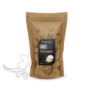 Protein&Co. Gainer 2 kg Zvol příchuť: Vanilla dream