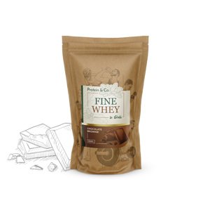 Protein&Co. FINE WHEY – přírodní protein slazený stévií 1 000 g Zvol příchuť: Chocolate brownie