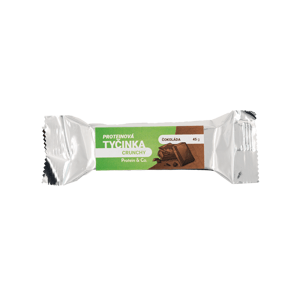 Protein & Co. Proteinová tyčinka crunchy Zvol příchuť: Chocolate 45g