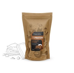 Protein&Co. TriBlend – protein MIX 1 kg PŘÍCHUŤ: Chocolate brownie