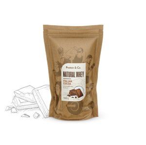 Protein&Co. NATURAL WHEY – prémiový protein bez chemie 2 kg Zvol příchuť: Italian cocoa, Zvol příchuť: Dried strawberries
