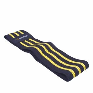 Textilní odporová guma Sportago, S - odpor do 54 kg - Černo-žlutá