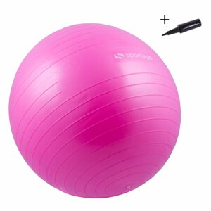Gymnastický míč Sportago Anti-Burst 75 cm, včetně pumpičky - růžová
