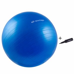 Gymnastický míč Sportago Anti-Burst 65 cm, včetně pumpičky - modrá