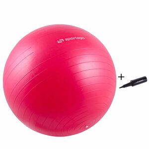 Gymnastický míč Sportago Anti-Burst 65 cm, včetně pumpičky - červená