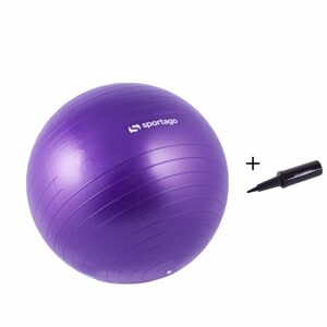 Gymnastický míč Sportago Anti-Burst 55 cm, včetně pumpičky - fialová