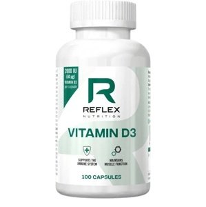Reflex Nutrition Reflex Vitamin D3 100 kapslí  - PROŠLÉ DMT 12.2023