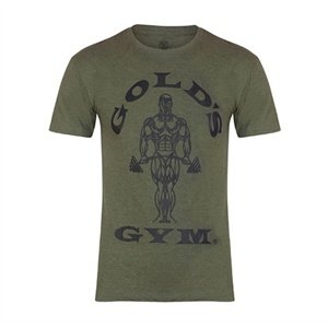 Golds Gym Gold's Gym pánské tričko army GGTS002 zelená - L