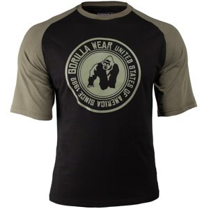 Gorilla Wear Pánské tričko Texas T-shirt Black/Army Green - XL