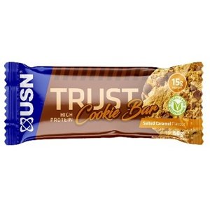 USN (Ultimate Sports Nutrition) USN Trust Cookie Bar 60g - slaný karamel PROŠLÉ DMT 7.11.2023