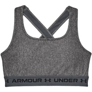 Dámská podprsenka Under Armour Armour Crossback Mid Heather Bra - charcoal light heather - XL - 1361036-019