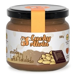Lucky Alvin Arašídový krém s hořkou čokoládou 330 g