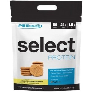 PEScience Select Protein 1710g US verze - snickerdoodle + PEScience gym towel ručník ZDARMA