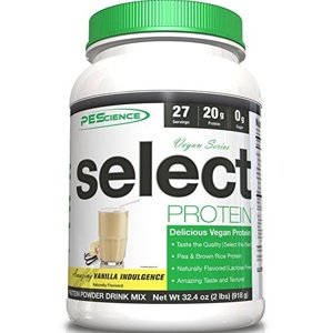 PEScience Vegan Select Protein 756g - Vanilla indulgence + 5 x Select Vegan Protein vzorek ZDARMA