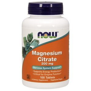 Now Foods Magnesium Citrate 200 mg 100 tablet