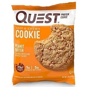 Quest Nutrition Protein Cookie 58 g - Peanut butter VÝPRODEJ (DMT 11.1.2024)